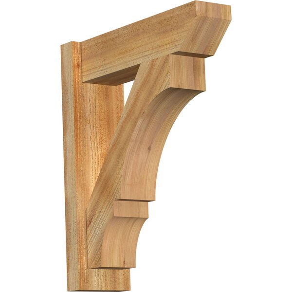 Ekena Millwork Balboa Slat Rough Sawn Outlooker, Western Red Cedar, 6"W x 20"D x 24"H OUT06X20X24BOA06RWR - main